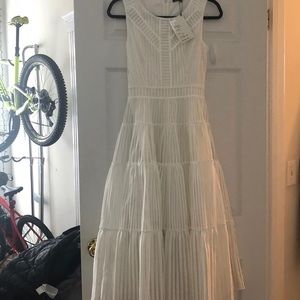 White dress with beautiful detail